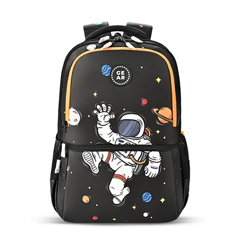 Floating Astronaut Backpack 19 Inch (Black-Yellow)