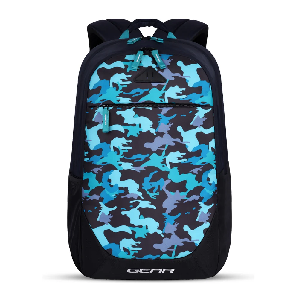 Gear Ranger Camo2 30L Backpack with Rain Cover (Blue)