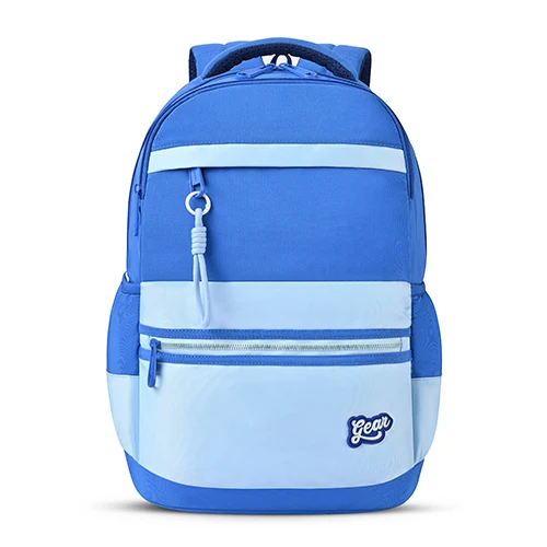 Gear Delight 18/30L Large Water Resistant School Bag | Casual Backpack | Daypack | Travel Backpack | Kids Bag for Boys/Girls (Blue - Blue)