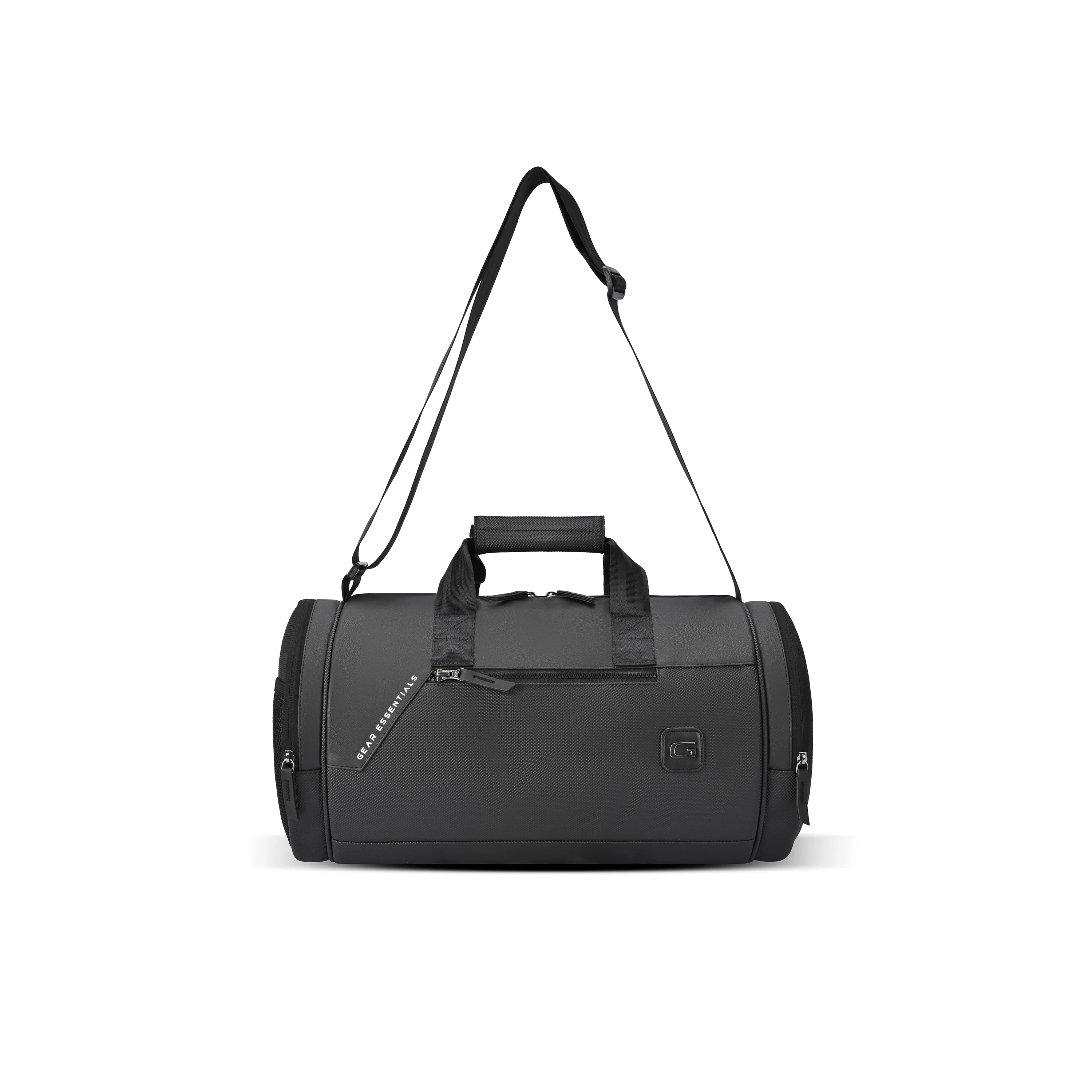 Cross Training Faux Leather Duffel (Black Black)