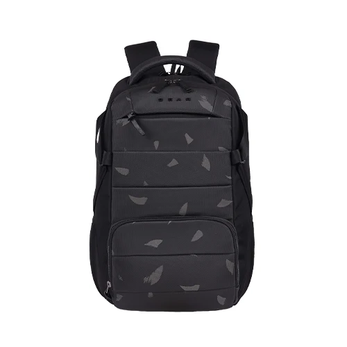 Gear Aspire 4 18/31L Large Faux Leather Water Resistant Laptop backpack/Laptop backpack/Casual Backpack/Daypack/Travel Backpack/College Bag For Men/Women(Black-Grey)