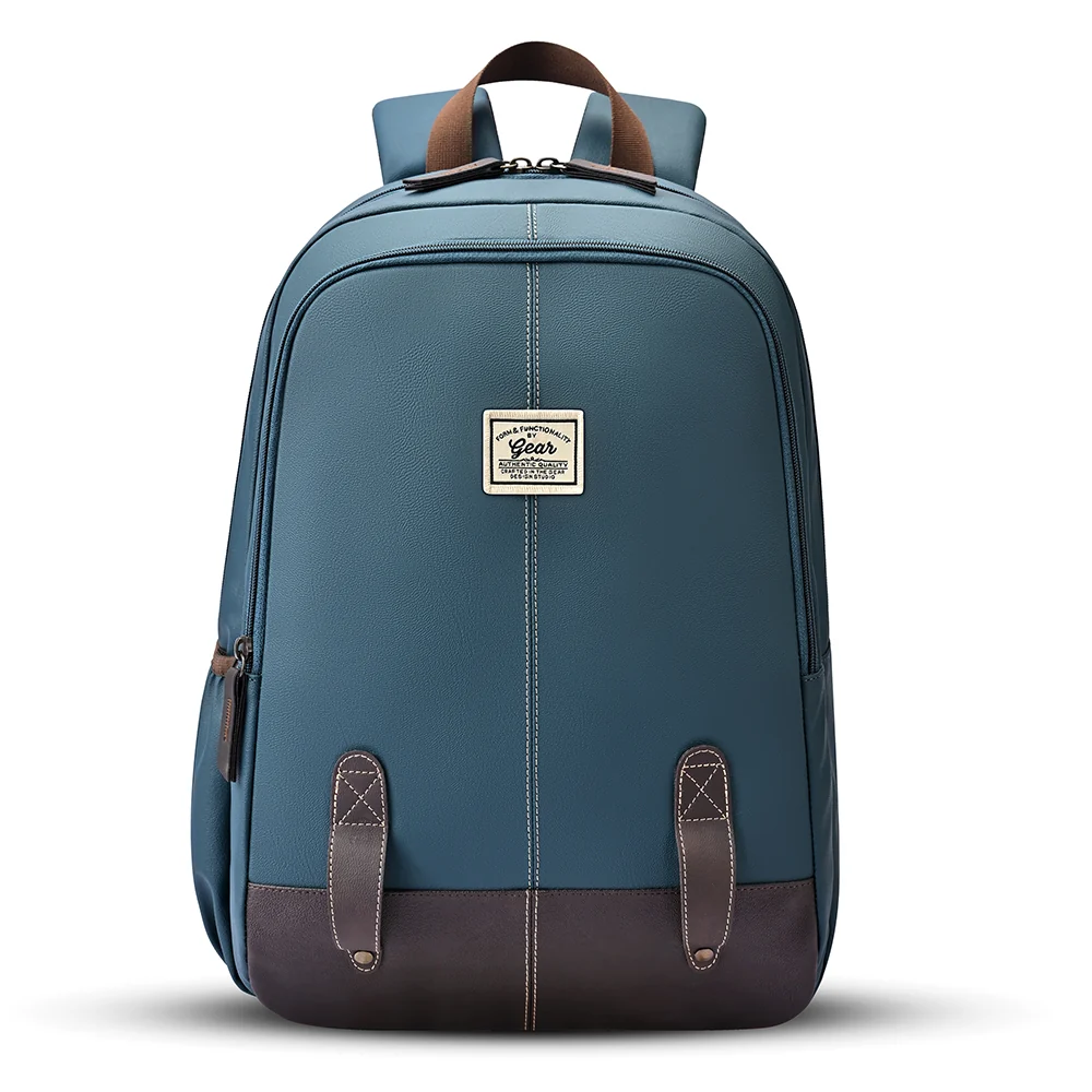Gear Eco Classic 16 Daypack | Casual Backpack | Travel backpack for Men/Women (TEAL-BROWN)