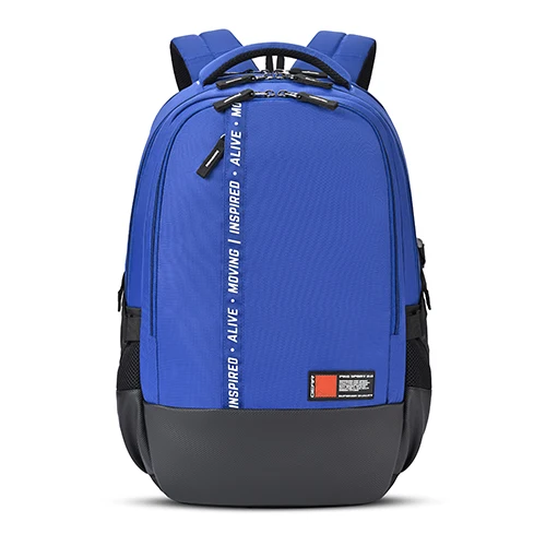 Gear Inspired 19/36L Large Water Resistant School Bag | Casual Backpack | Daypack | Travel Backpack | Kids Bag for Boys/Girls (Blue - Black)