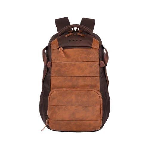 Gear Aspire 4 18/31L Large Faux Leather Water Resistant Laptop backpack/Laptop backpack/Casual Backpack/Daypack/Travel Backpack/College Bag For Men/Women(Tan-Brown)