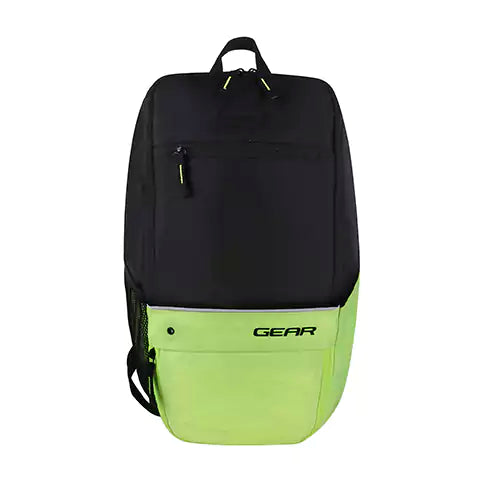 Superior XL 17L Backpack with Shoe Pocket (Black-Fluroscent Green)