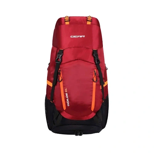 OVERLAND RUCKSACK 55L (MAROON-BLACK)