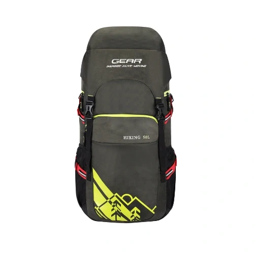 HIKING RUCKSACK 50L (OLIVE - BLACK)