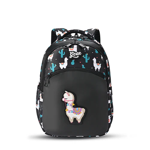 Llama Backpack 15 Inch (Black-Pink)